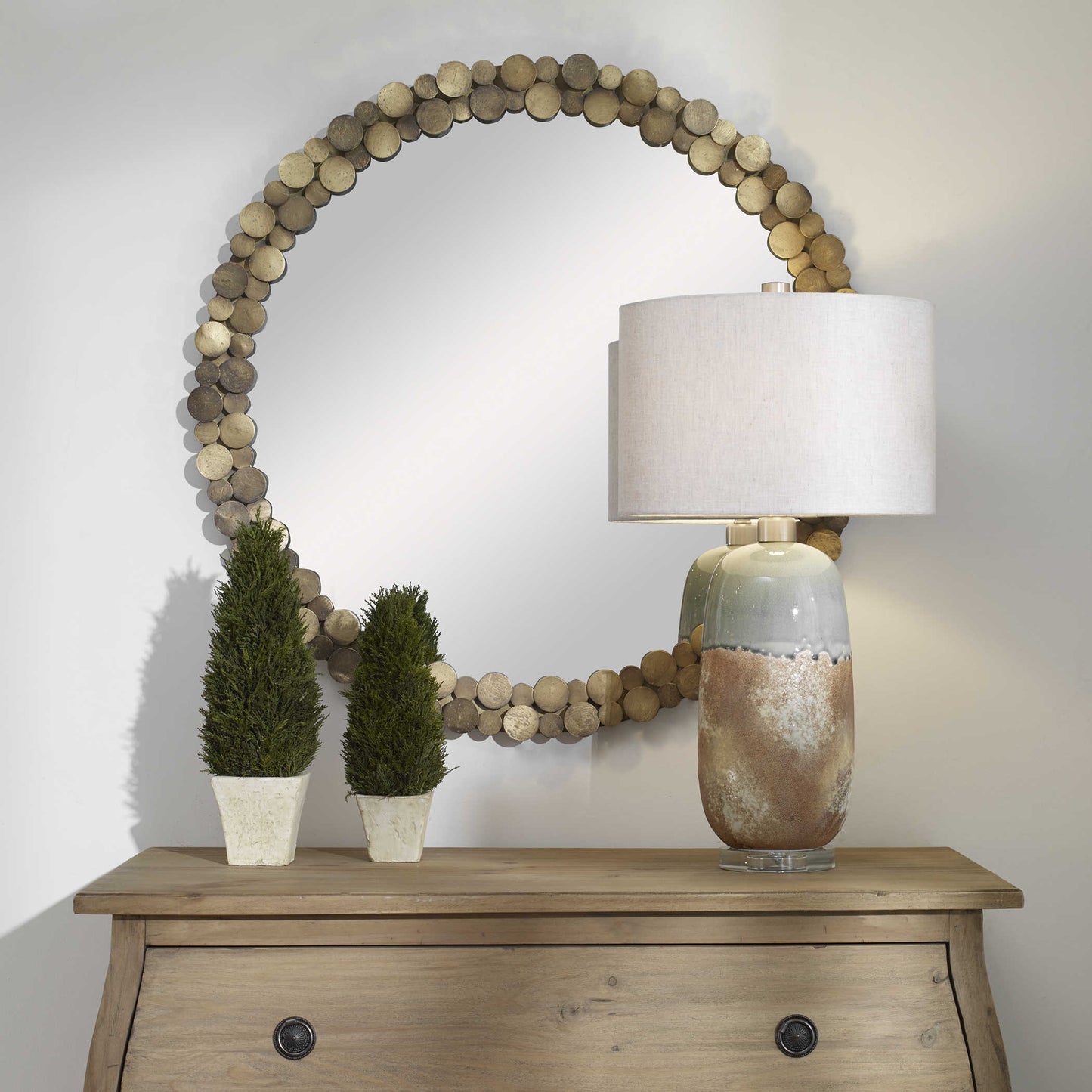 Dinar Round Mirror