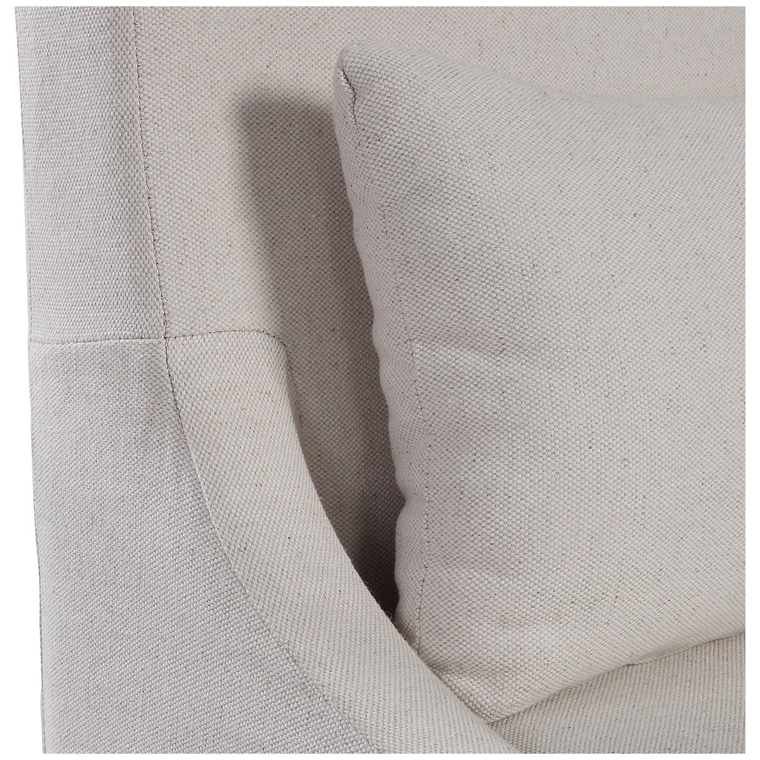 Coley 23" Wide Modern Linen Slip-Covered Wood Frame Armless Chair 23493