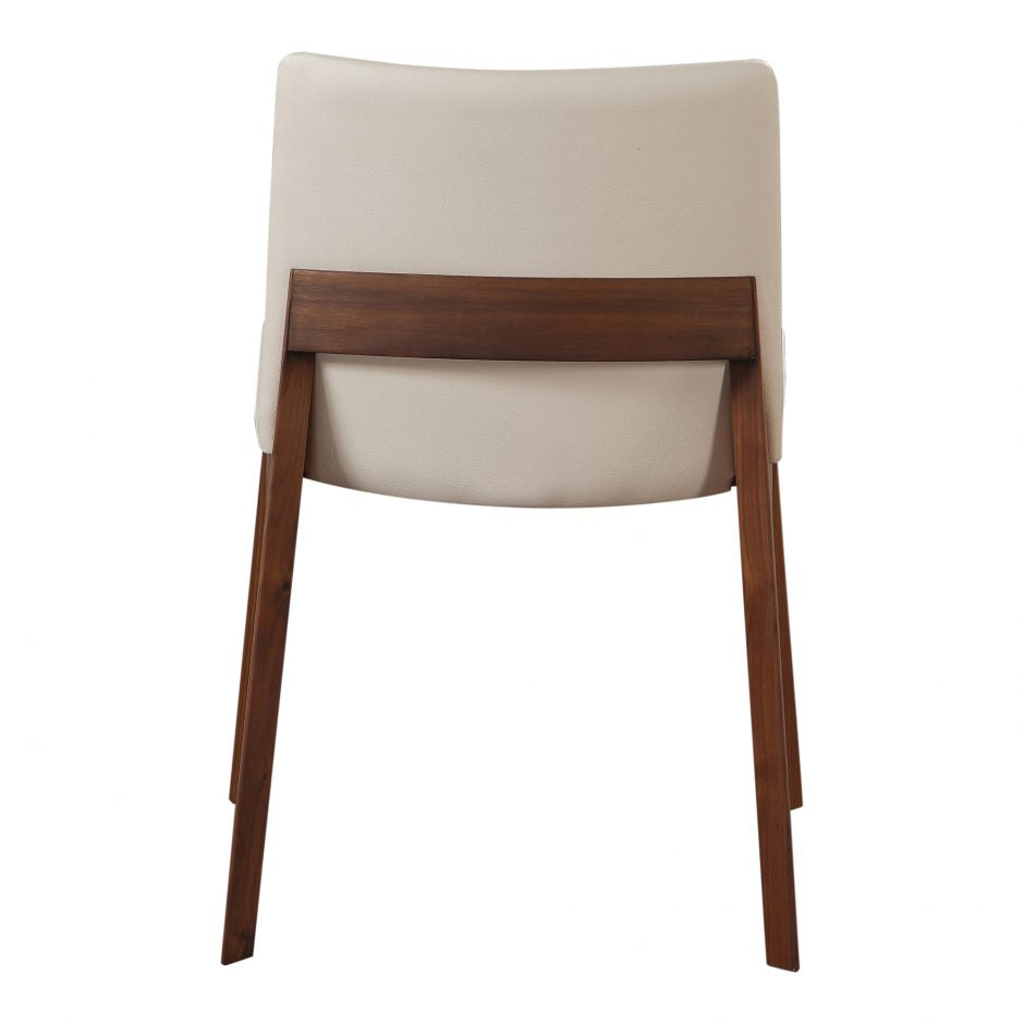 Deco Dining Chair In White PVC Set Of 2