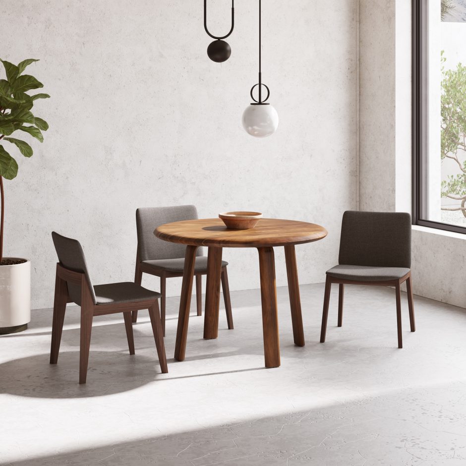 Deco Dining Chair Grey Set Of 2