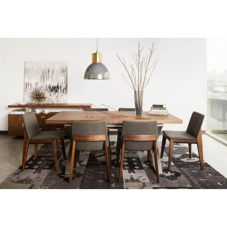 Deco Dining Chair Grey Set Of 2