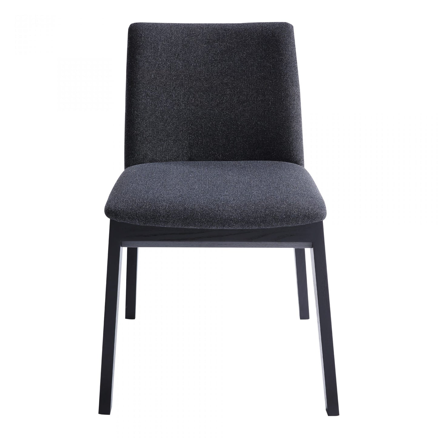 Deco Ash Dining Chair Charcoal Set of 2