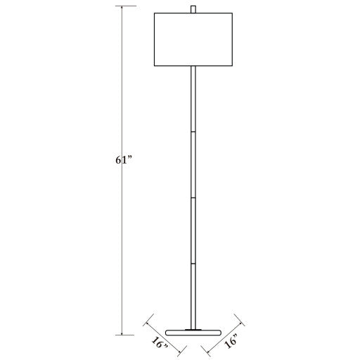 Becker White Floor Light