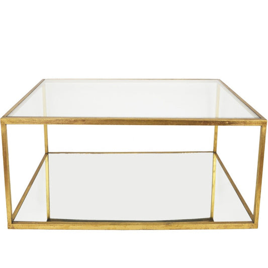 Gold Rectangle Coffee Table