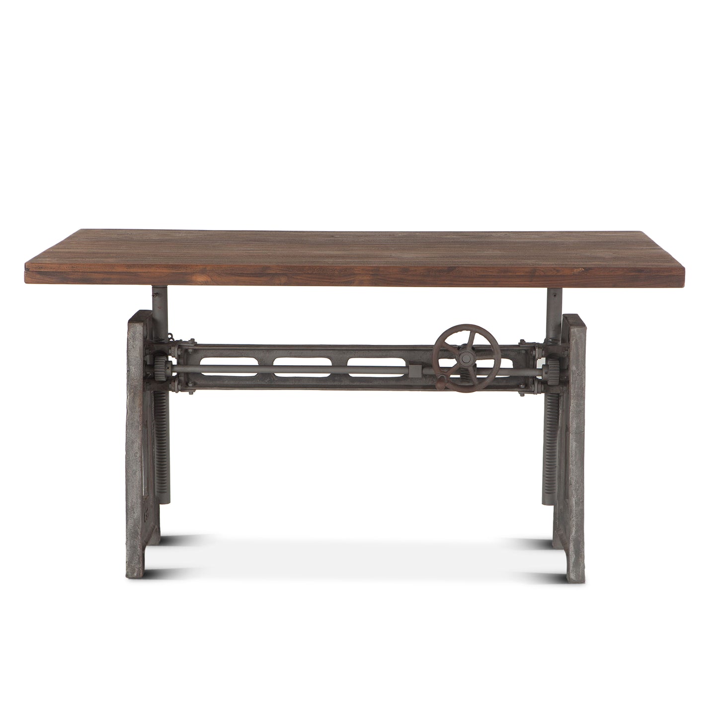 Industrial Loft 60" Adjustable Crank Desk Weathered Gray FIL-OD60GZ