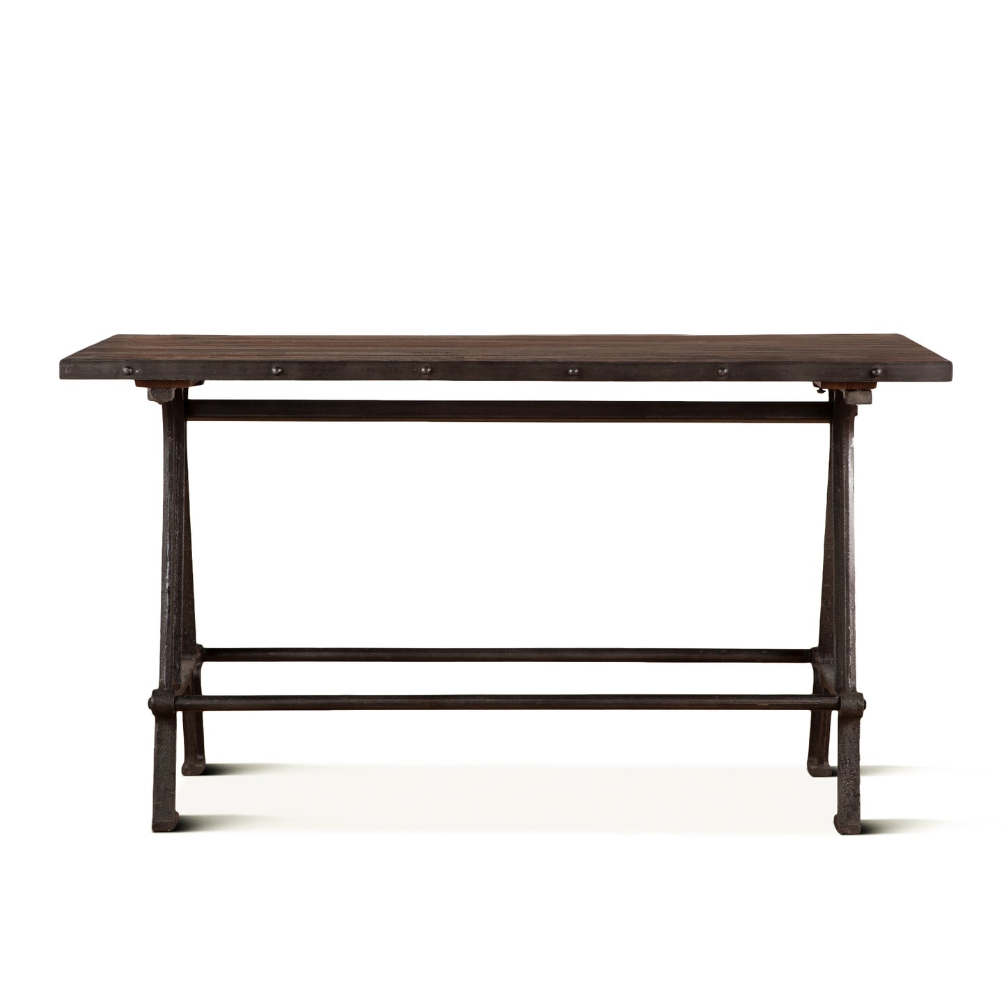 Industrial Teak 66" Reclaimed Wood Gathering Table