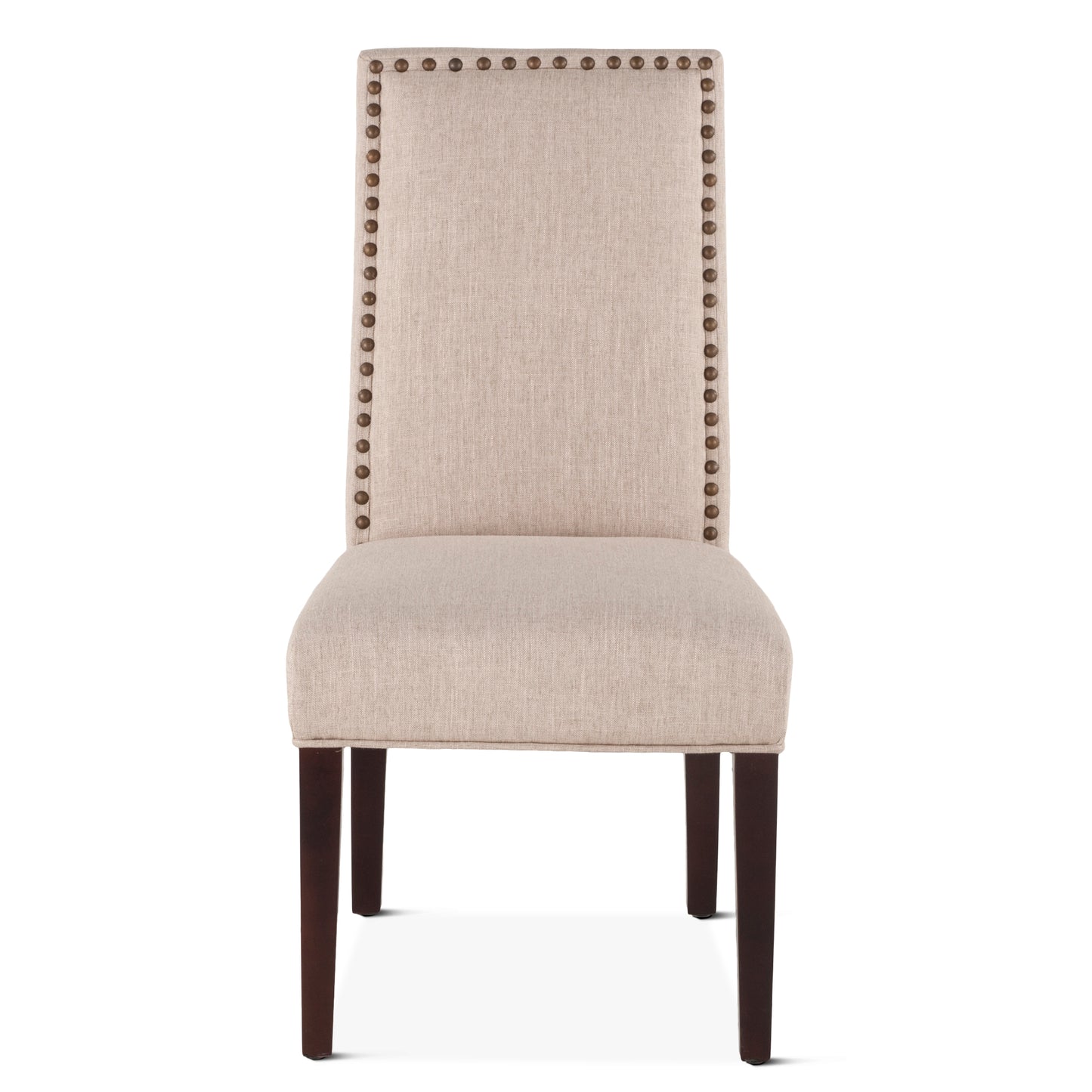 Jones Dining Chair Beige w Dark Legs