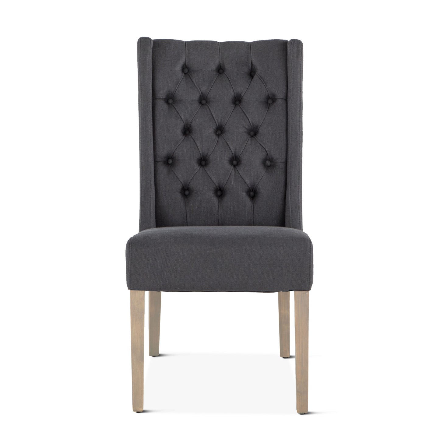Lara Dining Chair Gray with Napoleon Legs