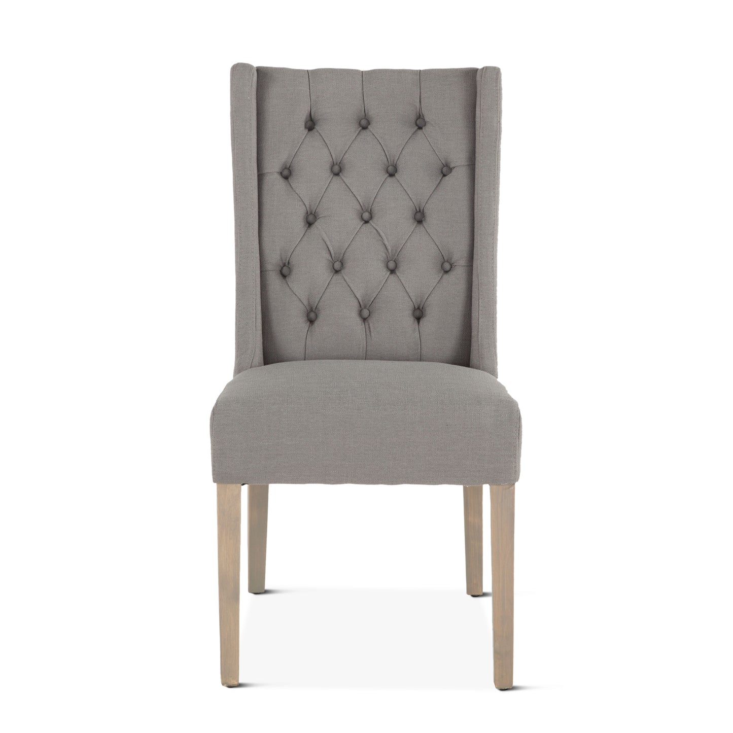 Lara Dining Chair Warm Gray w Napoleon Legs
