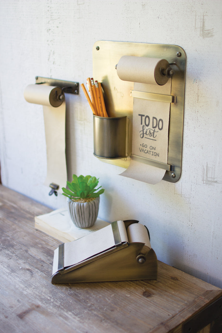Hanging Note Roll with One Brass Clip