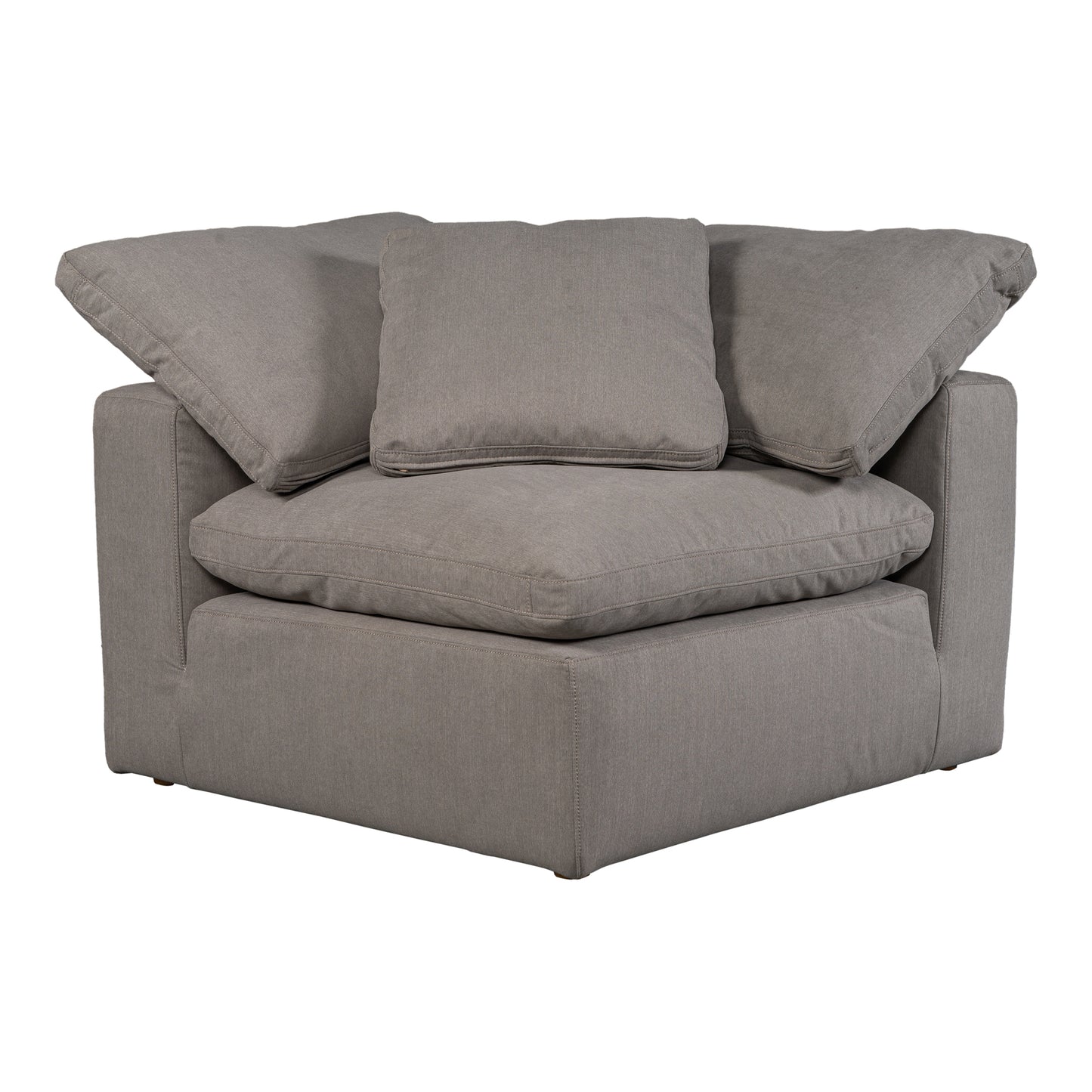 Terra Condo Corner Chair Livesmart Fabric Light Grey YJ-1012-29