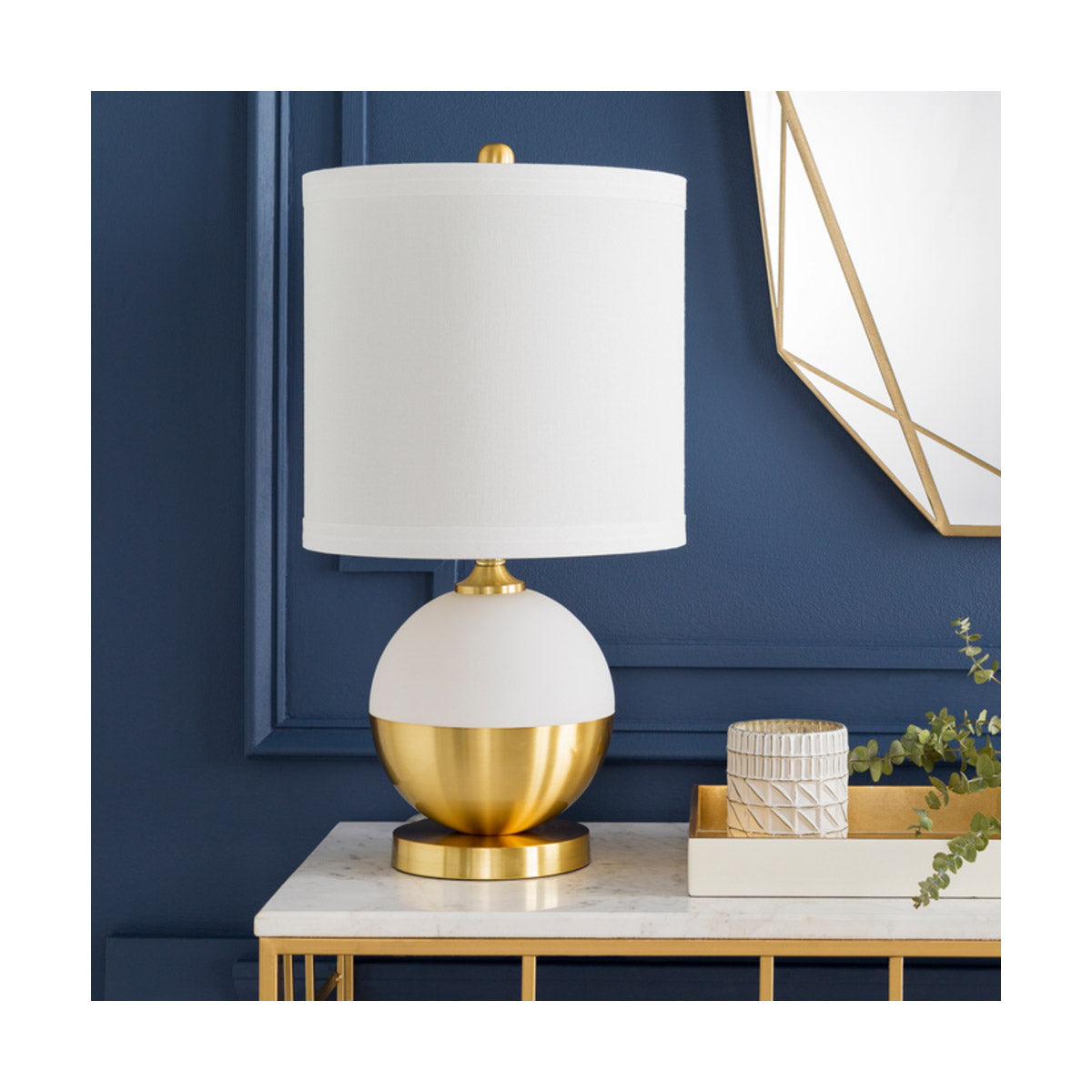 Askew 23 inch 100 watt White Table Lamp Portable Light AKW-001