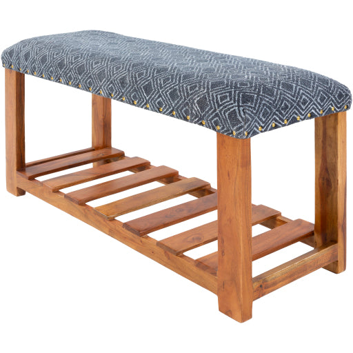 Avigail Bench Charcoal Light Gray