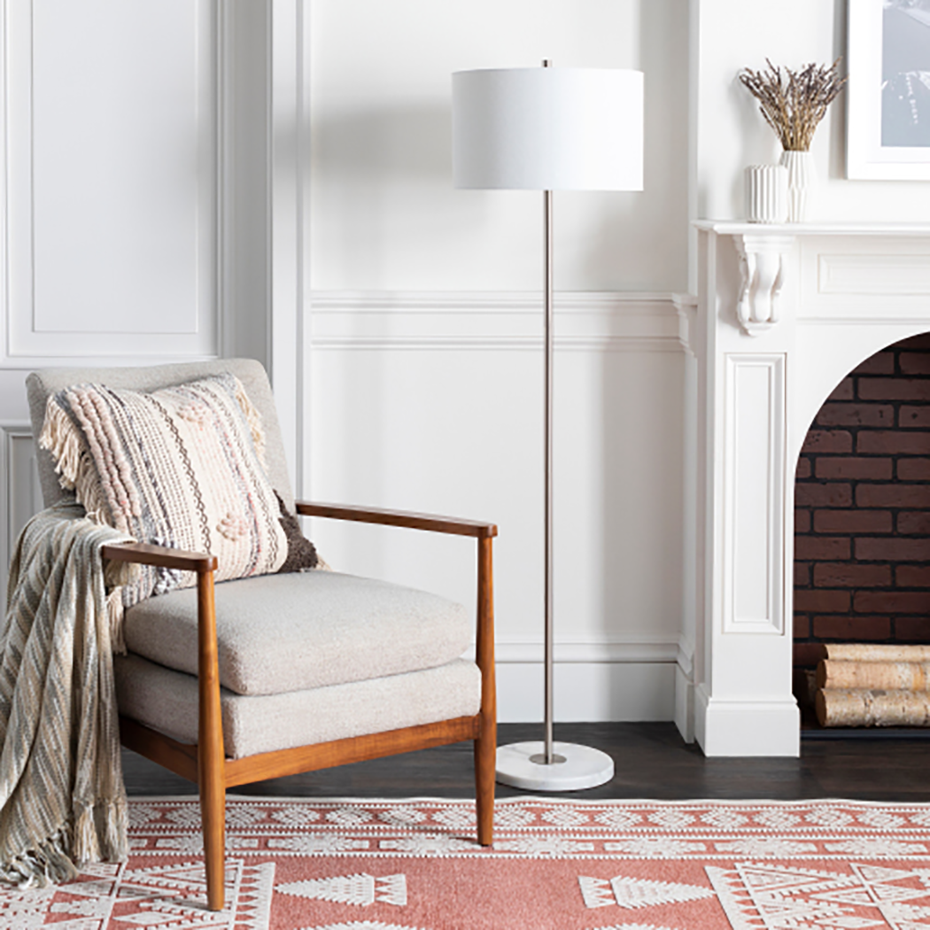 Becker White Floor Light