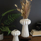 Set of 2 Organic Ruffle Vases