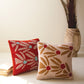 Set of 2 Flowers Hand-Hooked Pillows