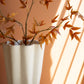 Fluted Paper Mache Vase