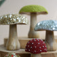 Set of 5 Mushrooms with Mosaic Tops