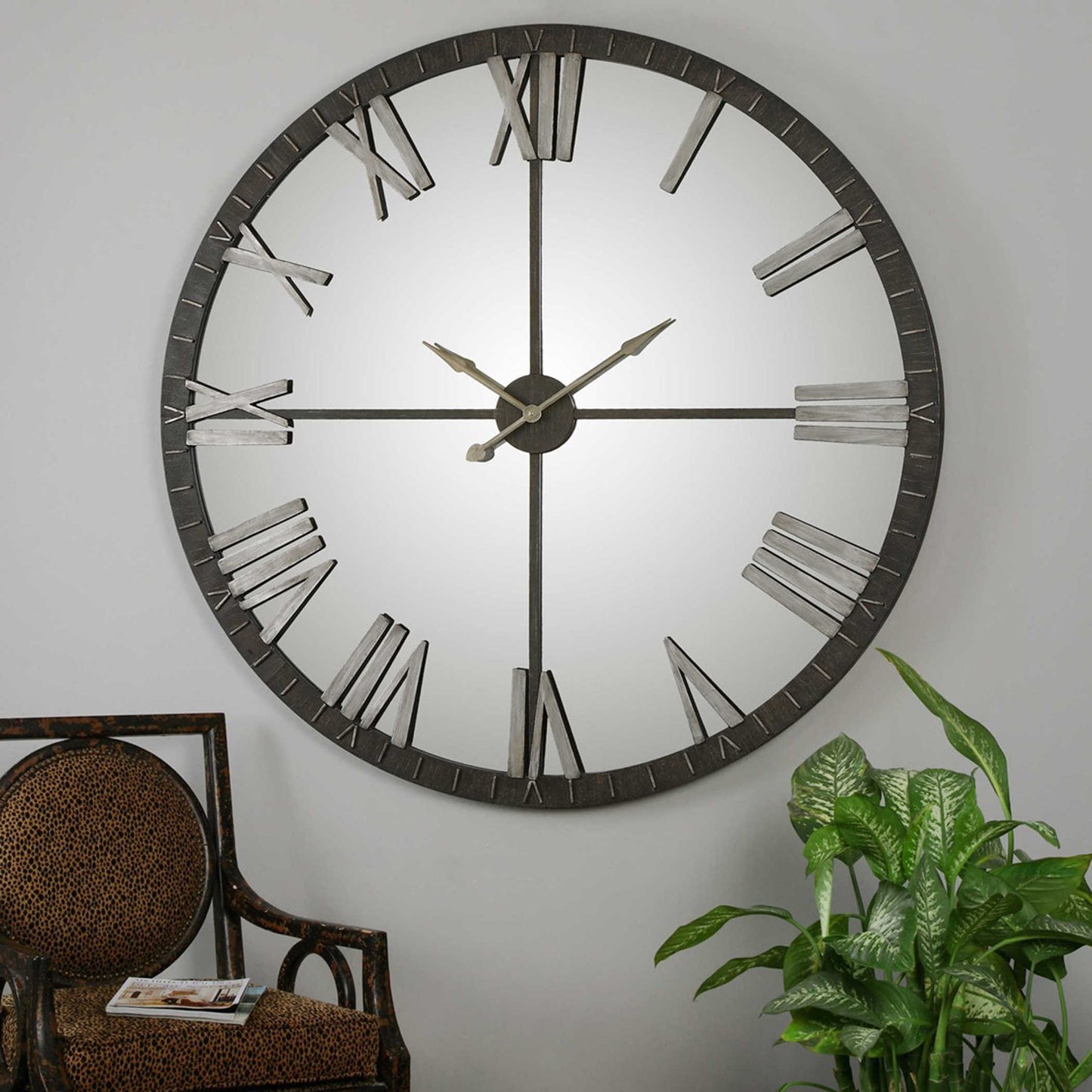 Amelie Large Bronze Wall Clock  06419