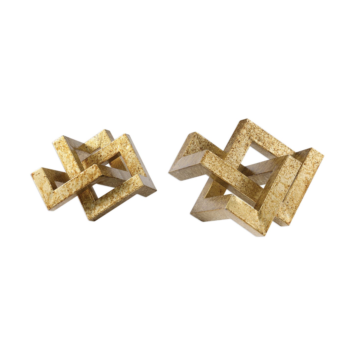 Ayan Gold Decorative Accents, Set of 2 18927