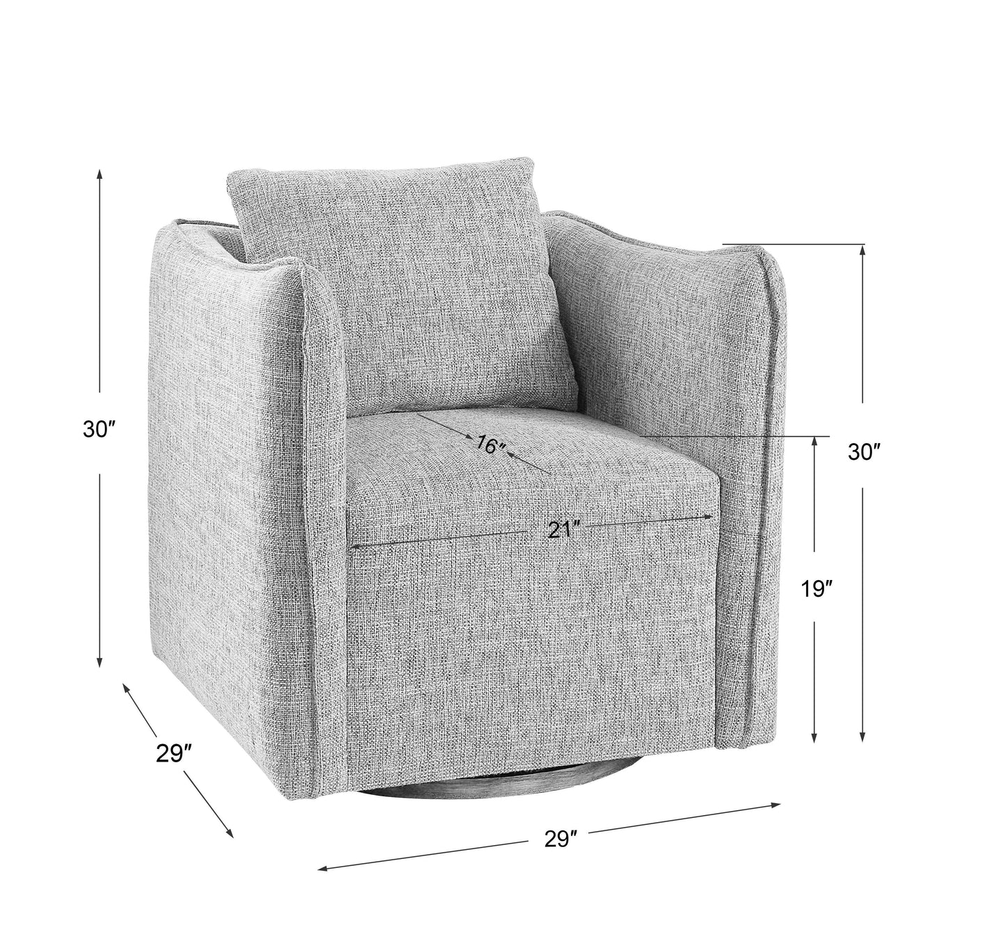 Corben - 30 inch Swivel Chair Item # 23492