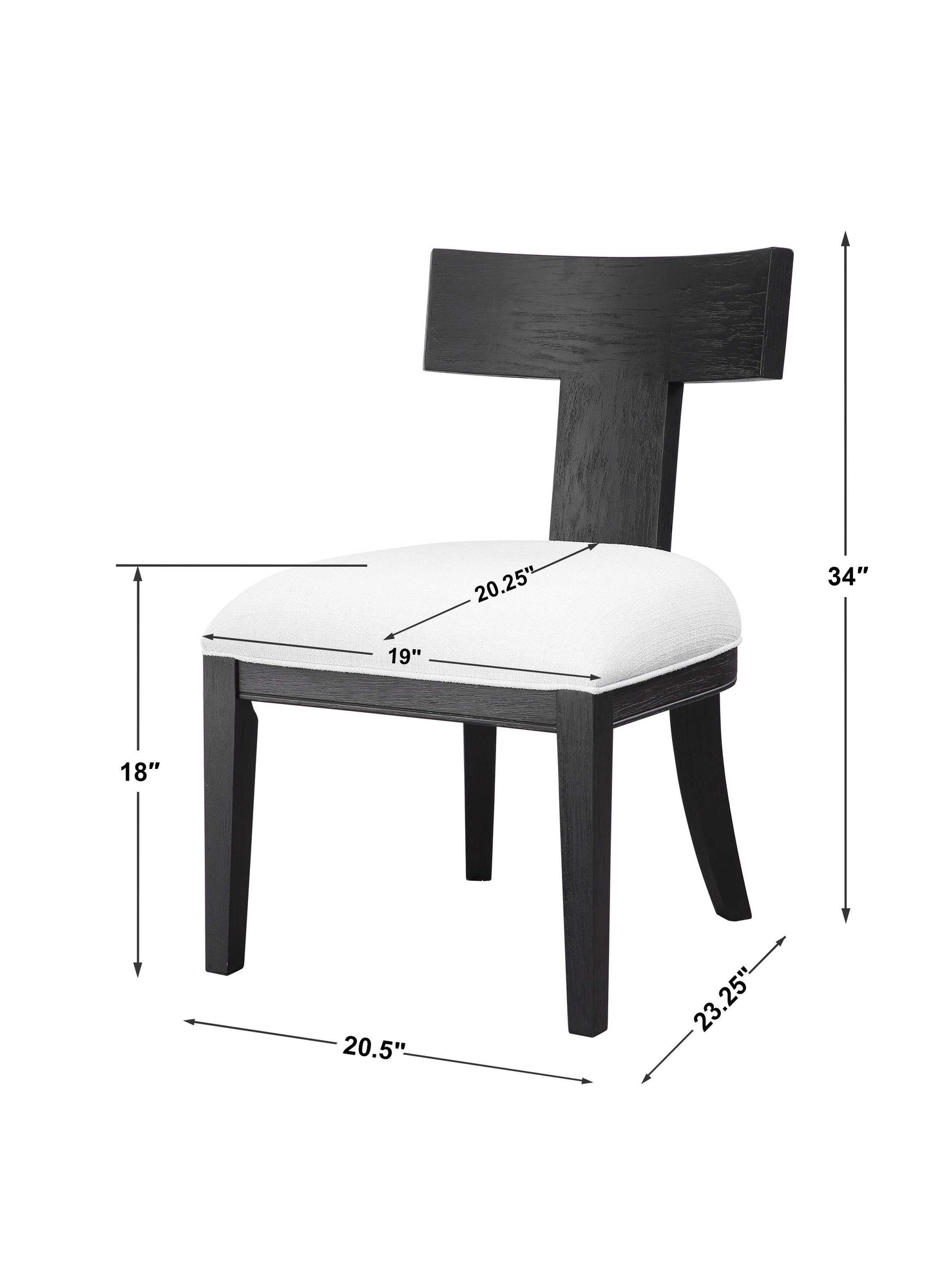 Idris - 34 inch Armless Chair Item 23533