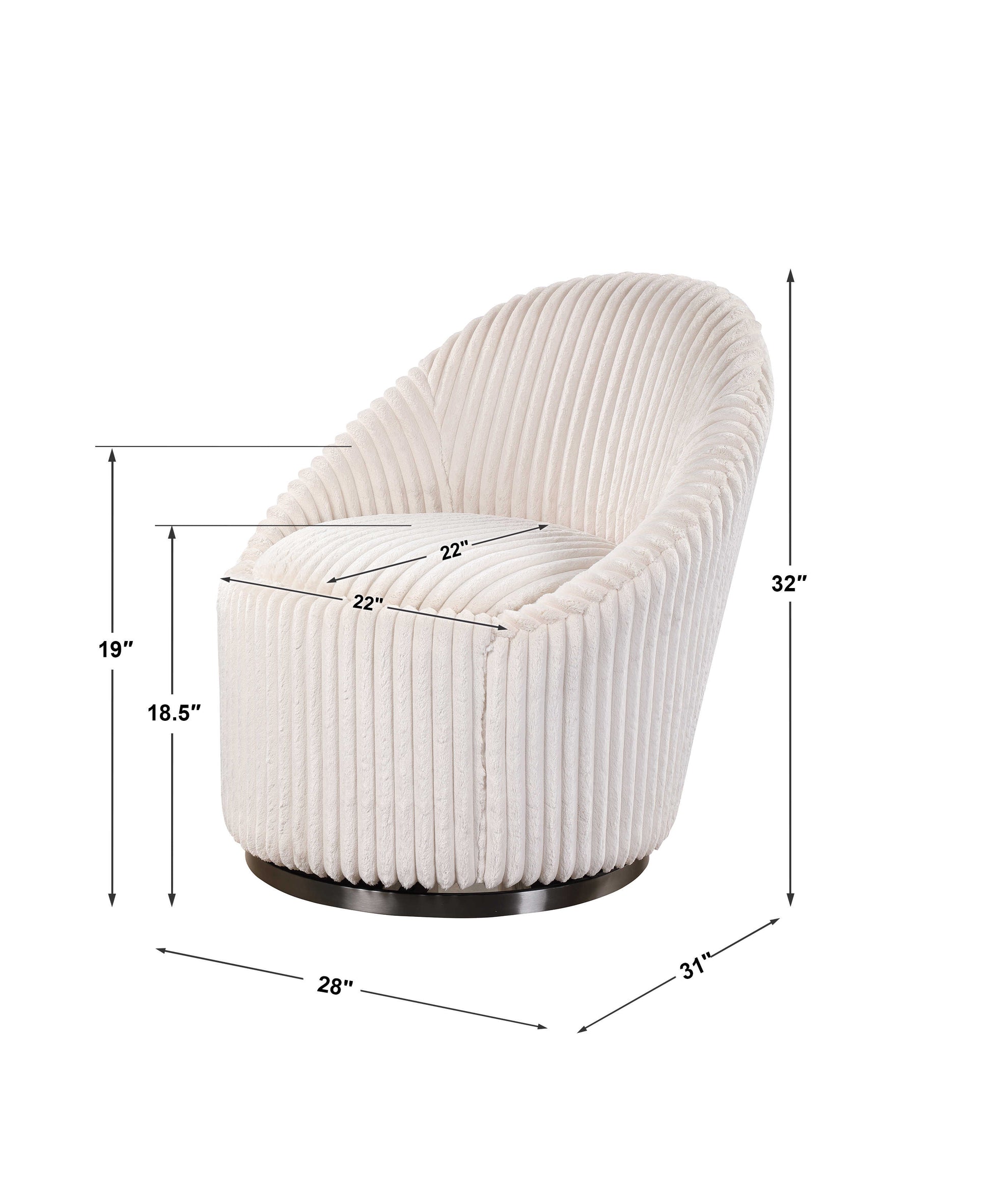 Crue - 32 Inch Swivel Chair Item # 23578