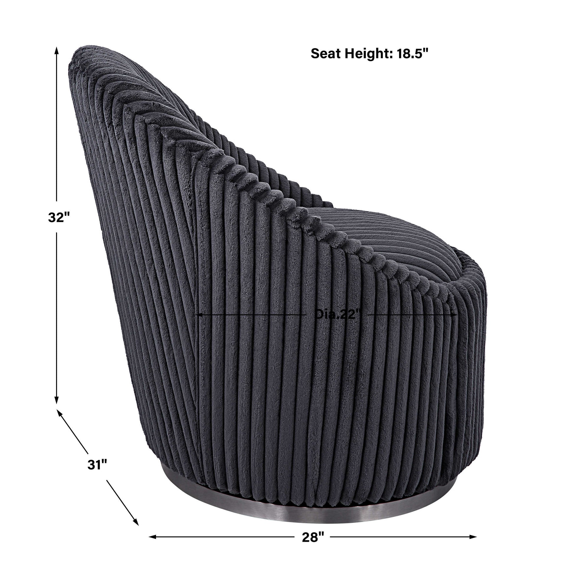 Crue - 32 Inch Swivel Chair Item 23599
