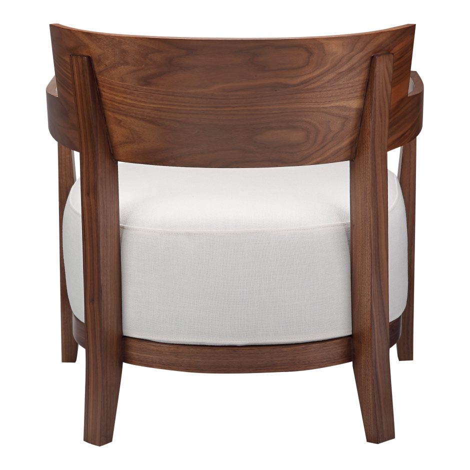 Moe's home - Volta Arm Chair in cream white - AD-1031-05