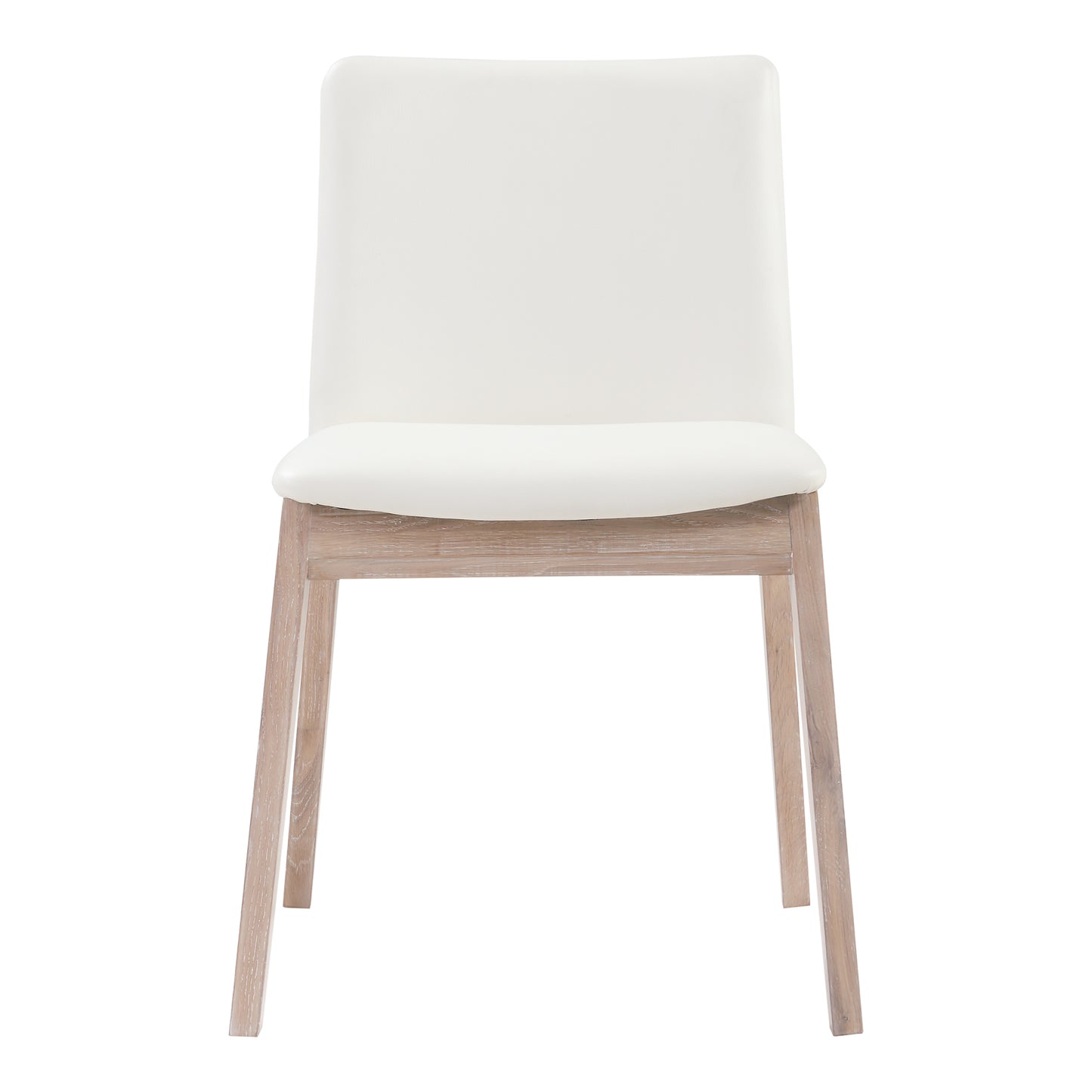 Deco Oak Dining Chair White Set Of 2