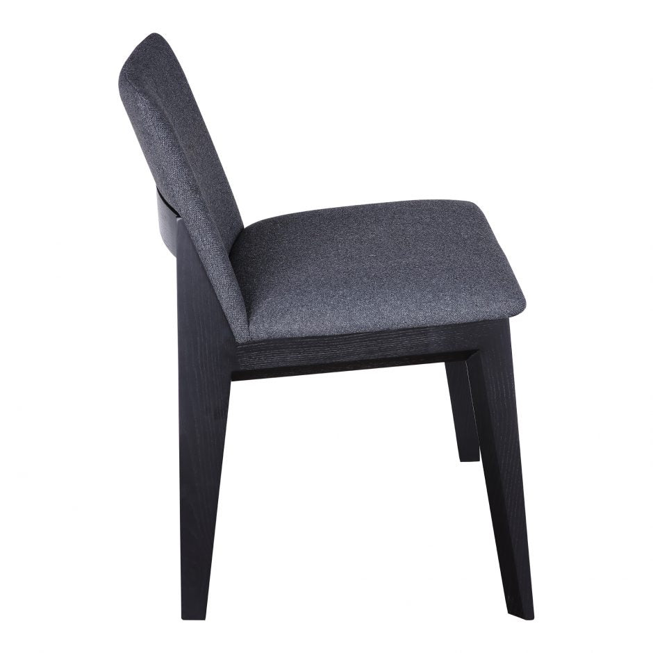 Deco Ash Dining Chair Charcoal Set of 2