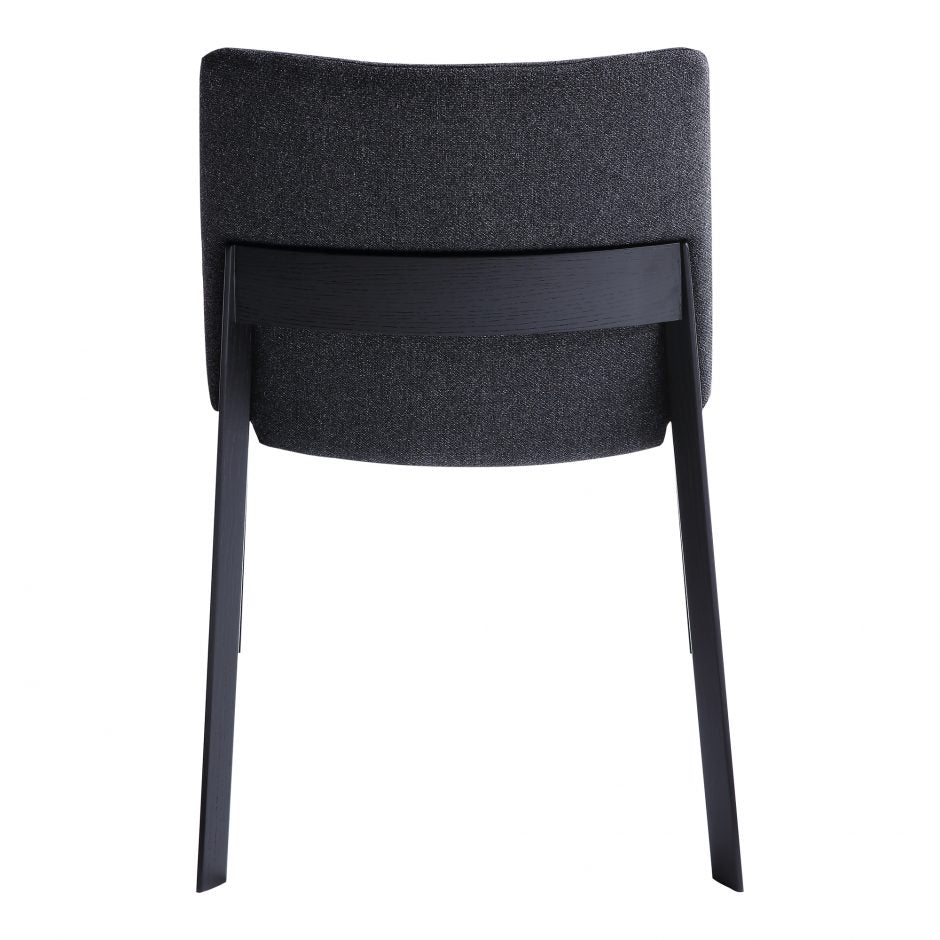 Deco Ash Dining Chair Charcoal Set of 2
