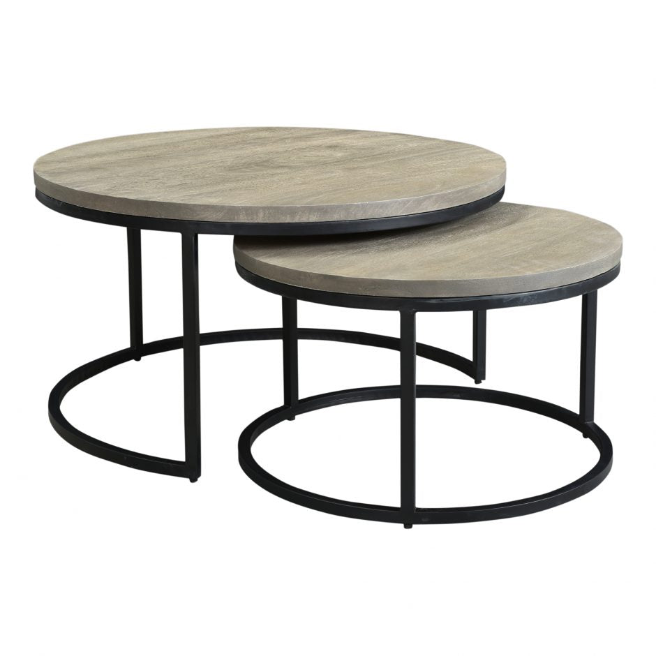 Drey Round Nesting Coffee Tables Set Of 2