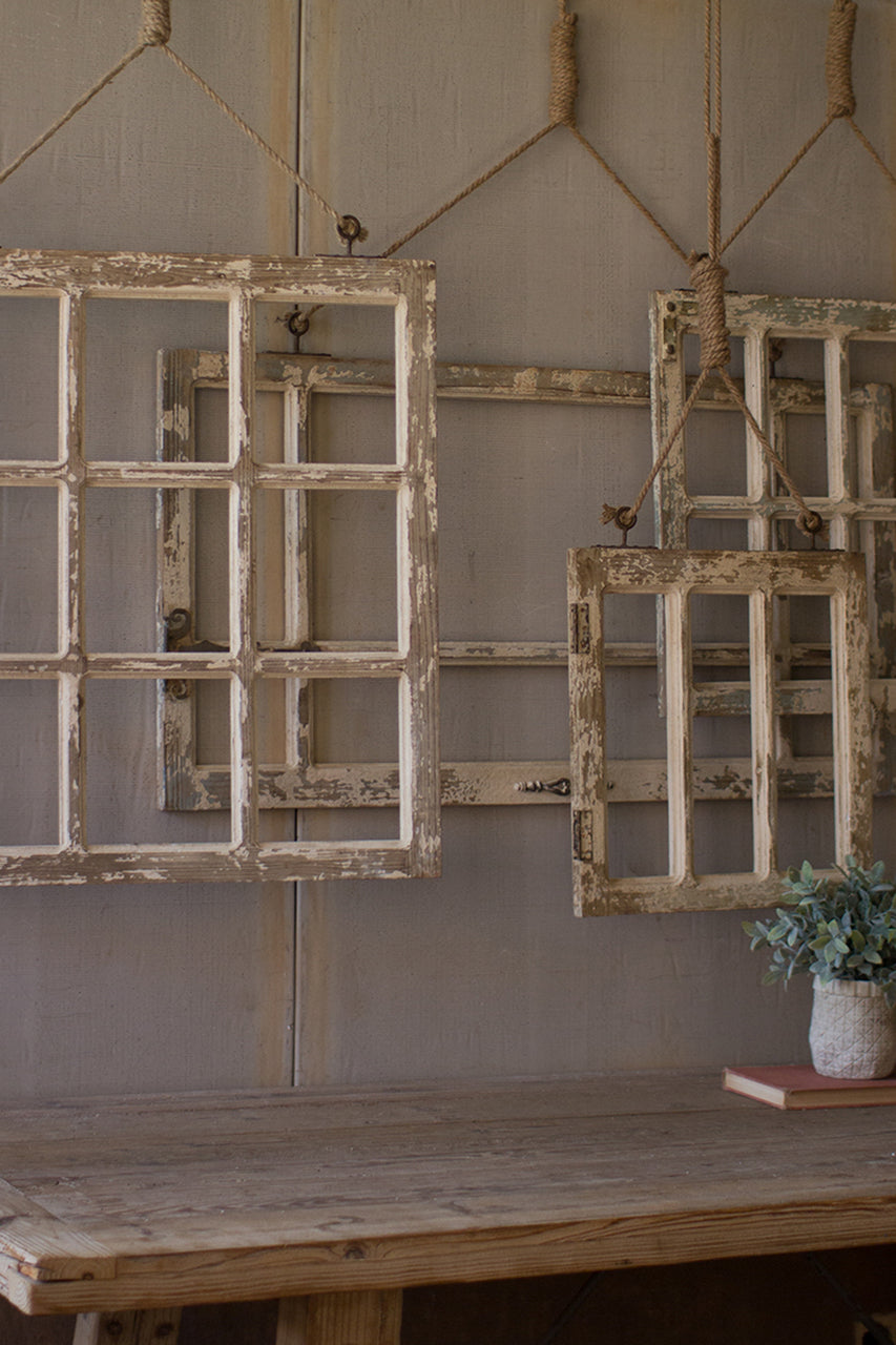 Window Frame Wall Art - Set of Four