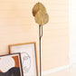Floor Lamp With Antique Gold Leaves Detail