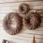 Vine Christmas Wreaths Set of 3 Grey