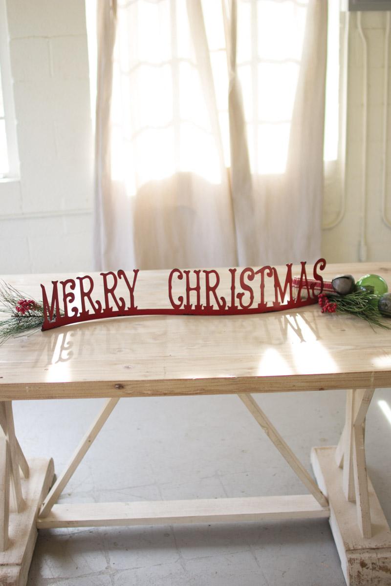 Table Top Or Mantle Merry Christmas