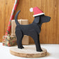 Wooden Tabletop Christmas Labrador