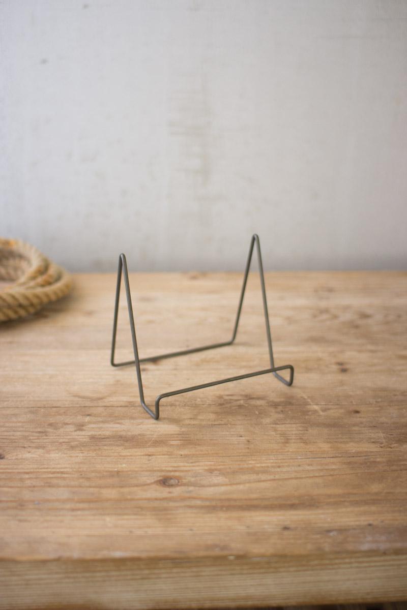 Wire Easel with Raw Metal Finish - Small Set of 6