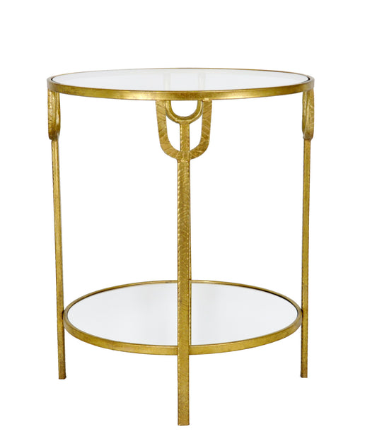 Gold Round Side Table