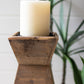 Set of 3 Recycled Wood Candle Towers
