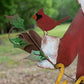 Painted Metal Welcome Santa Yard Art