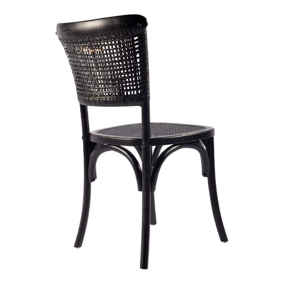 Churchill Dining Chair Antique Black FG-1001-02 Set of 2 - Yanni Custom 