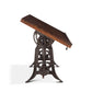 Industrial Loft 62" Adjustable Drafting Desk Walnut