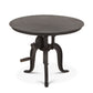 Industrial Loft 24" Adjustable Round Table Matte Black
