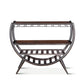 Industrial Teak Reclaimed Wood Half Round Bar FIT-HRBR48 - Yanni Custom 