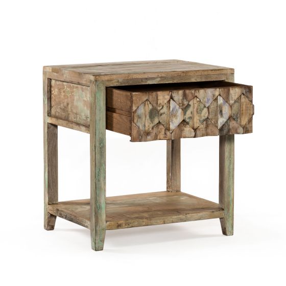 Ibiza 24" Reclaimed Wood Night Stand FIZ-NC24 - Yanni Custom 