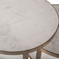Michelangelo White Marble Nesting Coffee Table