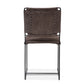 New York Iron and Asphalt Suede Dining Chair