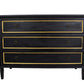 Black and Gold Accent Table - Chest